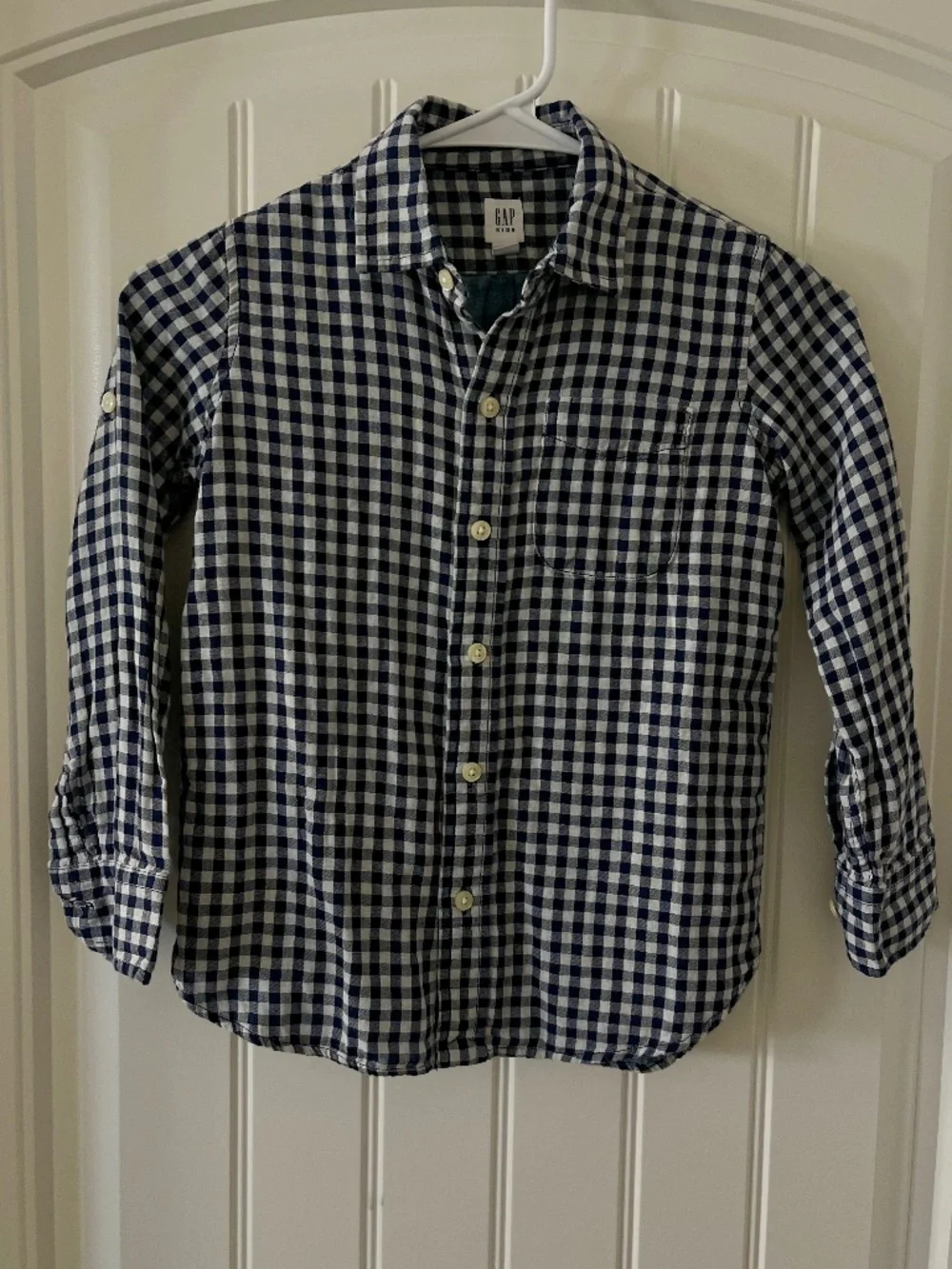 Boys Gap Gingham Button Up (Long Sleeve)